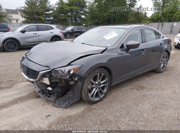 JM1GL1W55H1138184 2017 MAZDA 6 Серый Передняя левая четверть