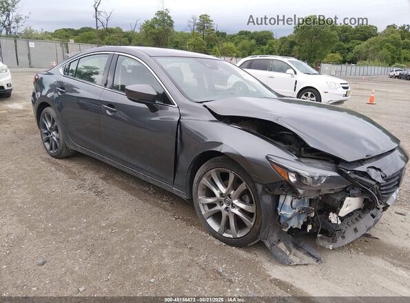 JM1GL1W55H1138184 2017 MAZDA 6 Серый Передняя правая четверть