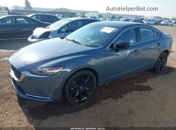 JM1GL1WY1M1611101 2021 MAZDA 6 Серый Передняя левая четверть
