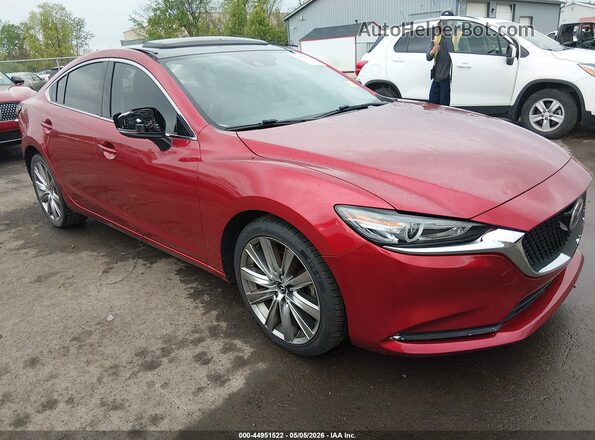 JM1GL1WY4M1610699 2021 MAZDA 6 Красный Передняя правая четверть
