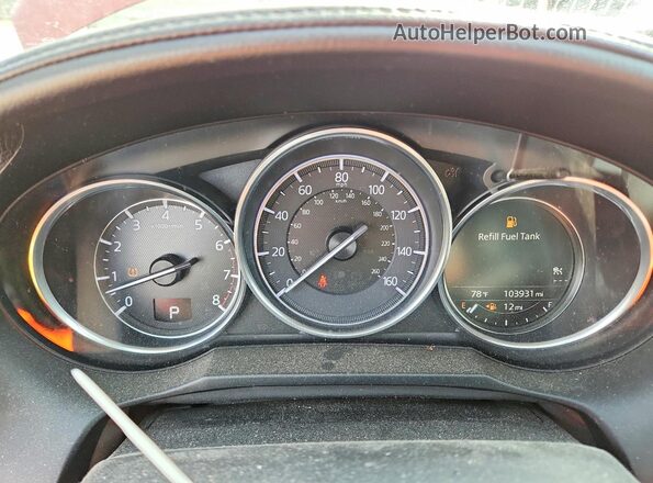 JM1GL1X51H1133014 2017 MAZDA 6 Красный Вид щитка приборов