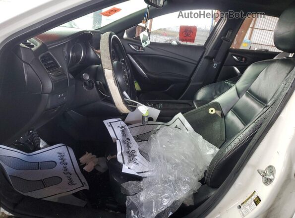 JM1GL1X54H1111038 2017 MAZDA 6 Белый Вид салона спереди
