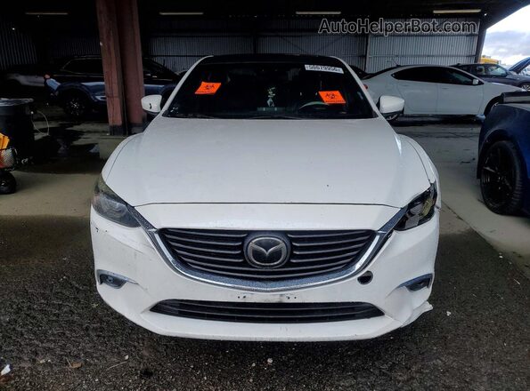 JM1GL1X54H1111038 2017 MAZDA 6 Белый Вид спереди