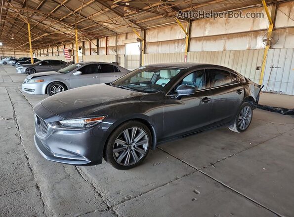 JM1GL1XY5L1515615 2020 MAZDA 6 Серый Передняя левая четверть