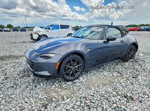 JM1NDAC72G0103729 2016 MAZDA MX-5 Charcoal წინა მარცხენა ხედი სამი მეოთხედიდან