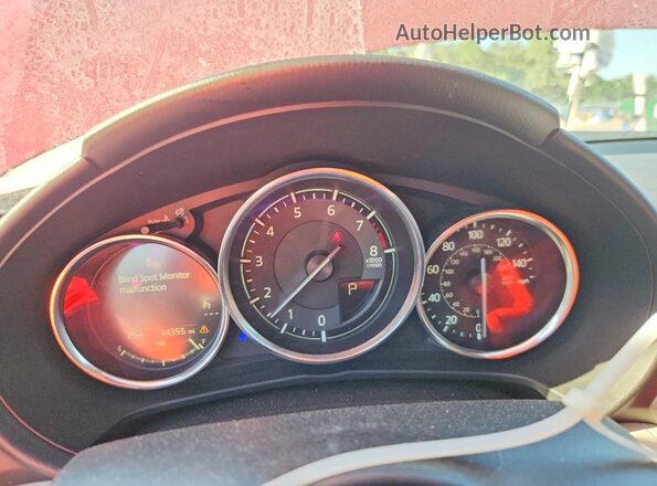 JM1NDAD73M0455325 2021 MAZDA MX-5 Red Вид щитка приладів