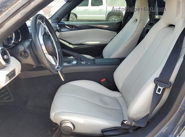JM1NDAD76M0454850 2021 MAZDA MX-5 Gray Widok wnętrza z przodu