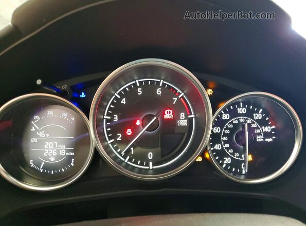 JM1NDAD78J0202030 2018 MAZDA MX-5 Черный Вид щитка приборов