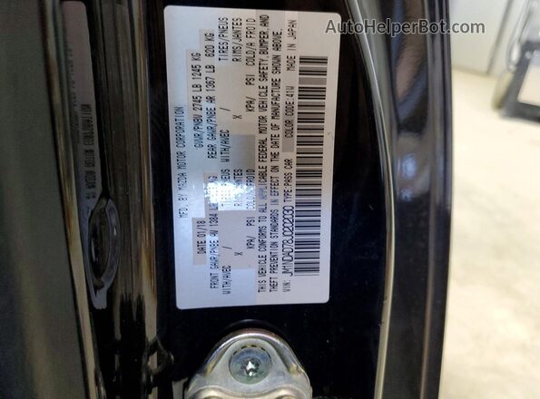 JM1NDAD78J0202030 2018 MAZDA MX-5 Черный Вид подкапотного пространства
