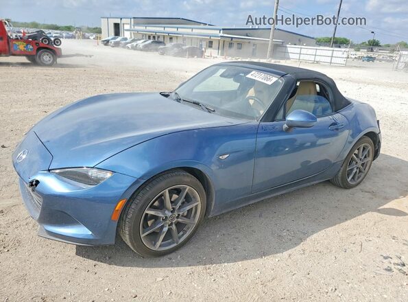 JM1NDAD79L0416382 2020 MAZDA MX-5 Синий Передняя левая четверть