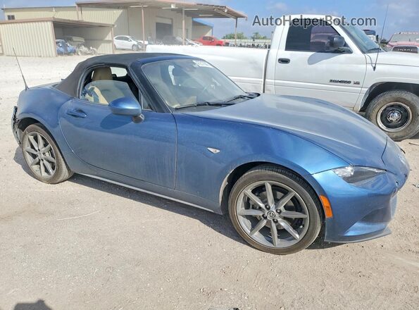 JM1NDAD79L0416382 2020 MAZDA MX-5 Синий Передняя правая четверть