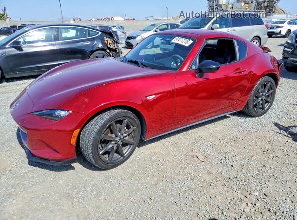 JM1NDAL71J0203537 2018 MAZDA MX-5 Burgundy Vista tres cuartos delantera izquierda