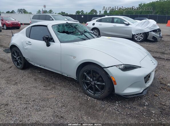 JM1NDAL78H0100593 2017 MAZDA MX-5 MIATA RF Белый Передняя правая четверть