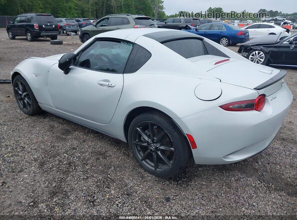 JM1NDAL78H0100593 2017 MAZDA MX-5 MIATA RF Белый Задняя левая четверть