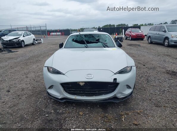 JM1NDAL78H0100593 2017 MAZDA MX-5 MIATA RF Белый Вид задней части салона