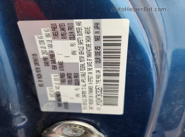 JM1NDAM73K0302571 2019 MAZDA MX-5 Blue Vista del compartimento del motor