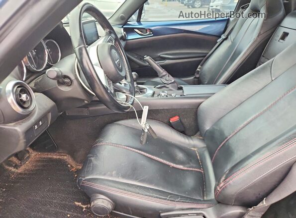 JM1NDAM73K0302571 2019 MAZDA MX-5 Blue Vista interior delantera