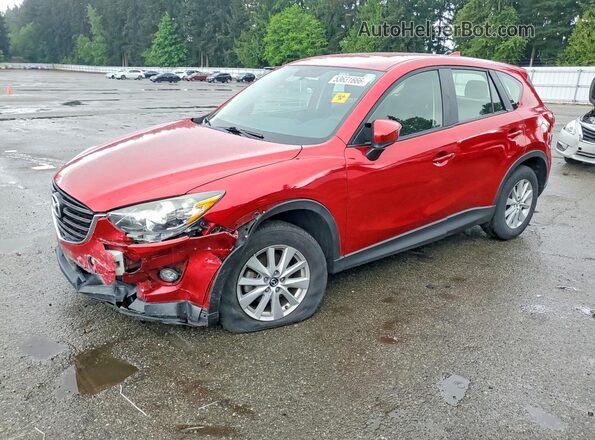 JM3KE2BY9G0773835 2016 MAZDA CX-5 Красный Передняя левая четверть