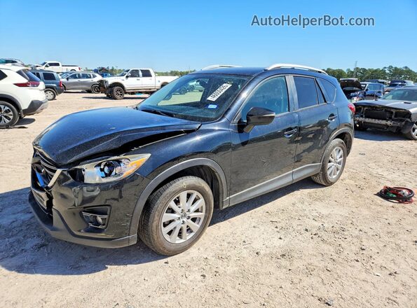 JM3KE2CY4G0733337 2016 MAZDA CX-5 Black Przód lewy