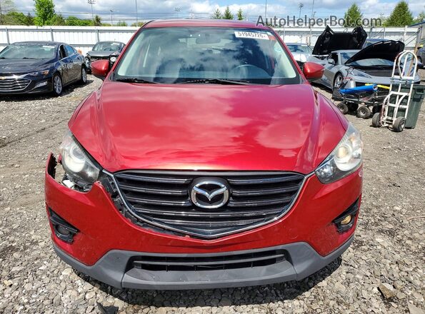 JM3KE2CY4G0912414 2016 MAZDA CX-5 Red Widok z przodu