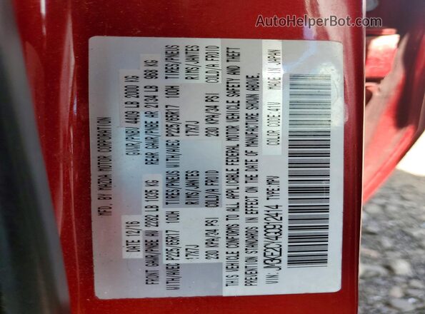 JM3KE2CY4G0912414 2016 MAZDA CX-5 Red Widok komory silnika