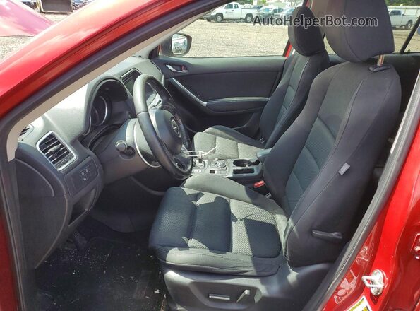 JM3KE2CY4G0912414 2016 MAZDA CX-5 Red Widok wnętrza z przodu