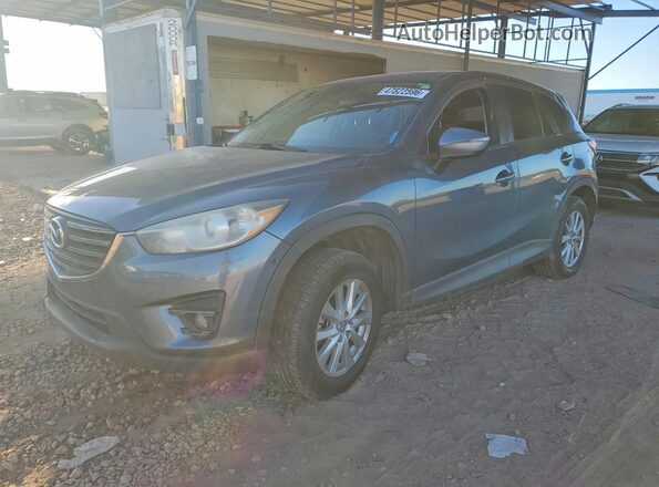 JM3KE2CY8G0675314 2016 MAZDA CX-5 Синий Передняя левая четверть