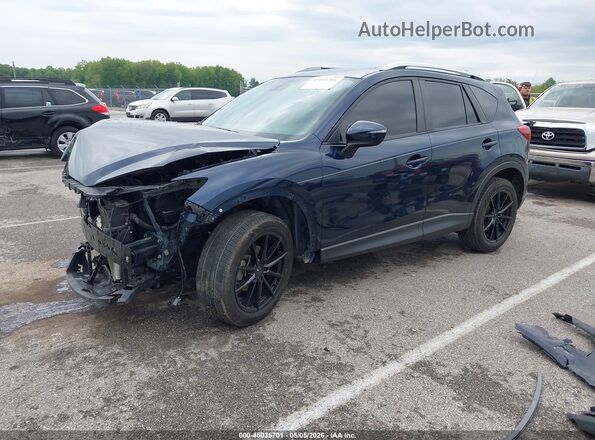 JM3KE2DY2G0730774 2016 MAZDA CX-5 Синий Передняя левая четверть