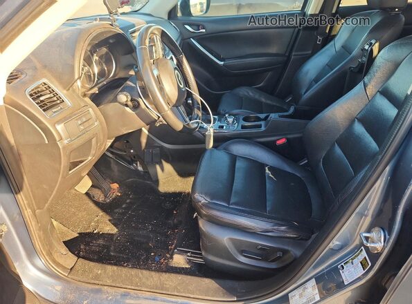 JM3KE2DYXG0714127 2016 MAZDA CX-5 Blue Вид салону спереду