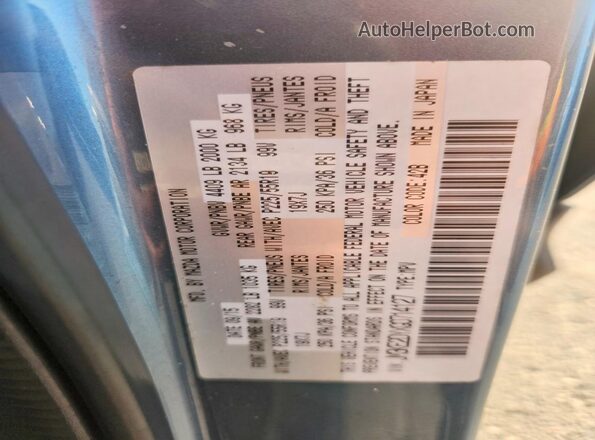 JM3KE2DYXG0714127 2016 MAZDA CX-5 Blue Вид наклейки з VIN-кодом
