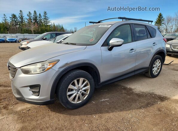 JM3KE4BY8G0806478 2016 MAZDA CX-5 Silver Przód lewy
