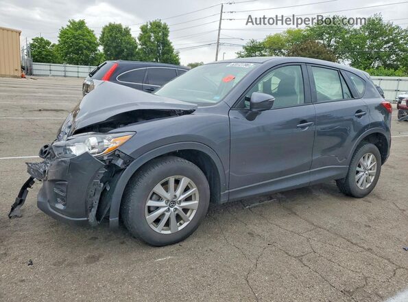 JM3KE4BYXG0685131 2016 MAZDA CX-5 Серый Передняя левая четверть