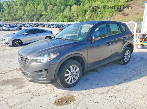 JM3KE4BYXG0894336 2016 MAZDA CX-5 Gray წინა მარცხენა ხედი სამი მეოთხედიდან