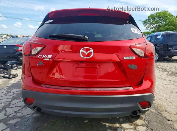 JM3KE4DY2G0790758 2016 MAZDA CX-5 Красный Вид сзади