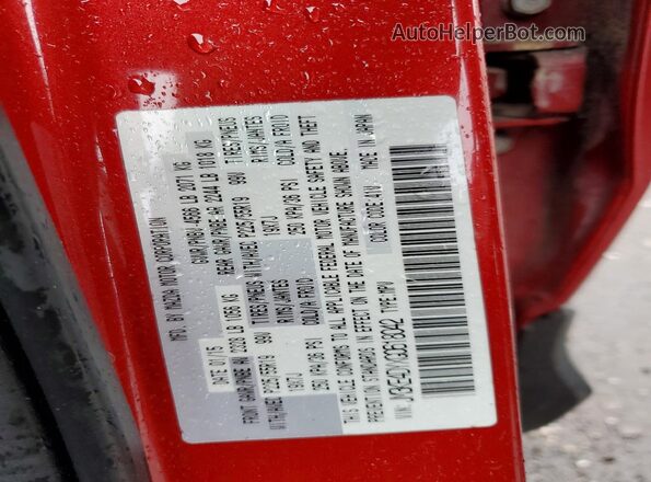 JM3KE4DYXG0618042 2016 MAZDA CX-5 Red VIN კოდის სტიკერის ხედი
