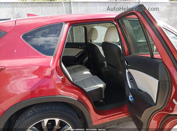 JM3KE4DYXG0703401 2016 MAZDA CX-5 Burgundy Vista de la etiqueta del VIN