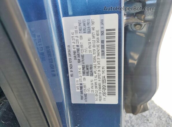 JM3KFABM2K1565044 2019 MAZDA CX-5 Blue VIN კოდის სტიკერის ხედი