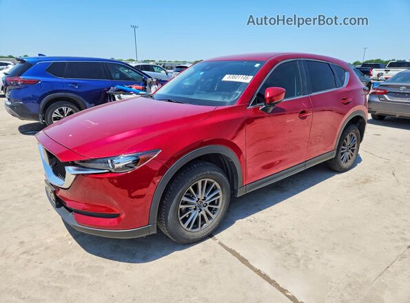 JM3KFABM7J1384178 2018 MAZDA CX-5 Red წინა მარცხენა ხედი სამი მეოთხედიდან