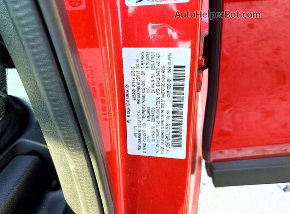 JM3KFABM7L0775761 2020 MAZDA CX-5 Red Widok naklejki z numerem VIN