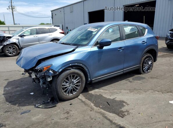 JM3KFABM7M0307207 2021 MAZDA CX-5 Синий Передняя левая четверть