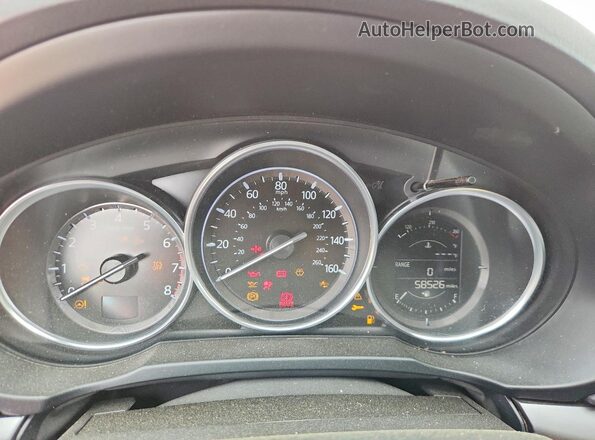 JM3KFABM8K0539344 2019 MAZDA CX-5 Red Вид щитка приладів