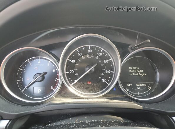 JM3KFABMXM1376015 2021 MAZDA CX-5 White Widok zestawu wskaźników