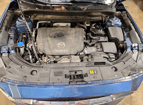 JM3KFACL8H0196209 2017 MAZDA CX-5 Синий Вид задней части салона