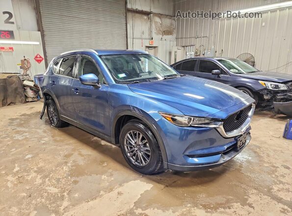 JM3KFACL8H0196209 2017 MAZDA CX-5 Синий Передняя правая четверть