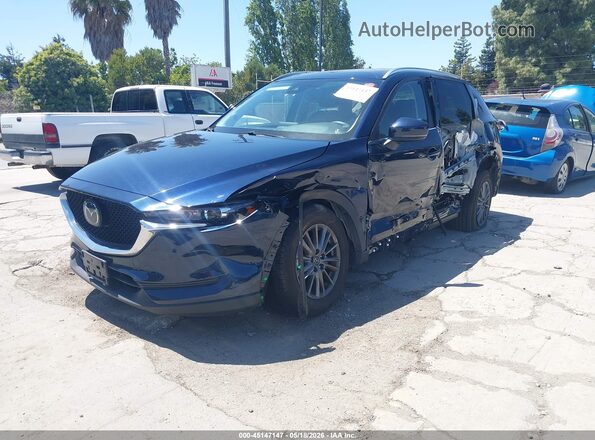 JM3KFACM0L0858317 2020 MAZDA CX-5 Blue Передня ліва чверть
