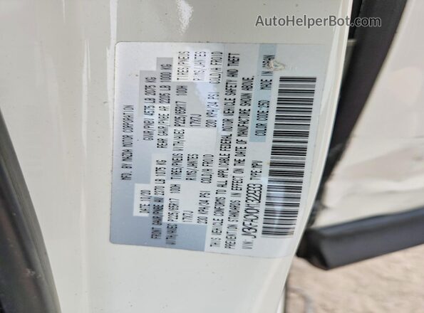 JM3KFACM0M1322933 2021 MAZDA CX-5 White Widok naklejki z numerem VIN