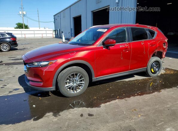 JM3KFACM1M0369345 2021 MAZDA CX-5 Red Առջևի ձախ երեք քառորդ տեսարան