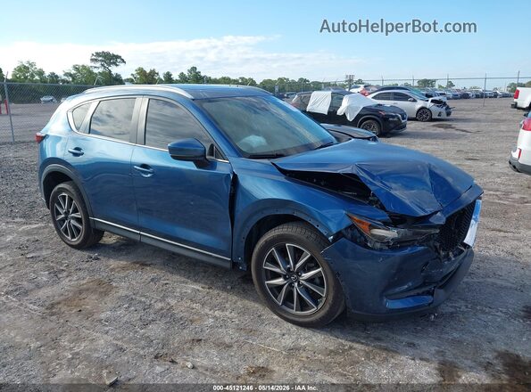 JM3KFACM2J1475051 2018 MAZDA CX-5 Синий Передняя правая четверть