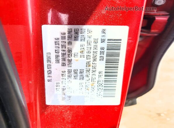 JM3KFACM2K0646761 2019 MAZDA CX-5 Красный Вид наклейки с VIN-кодом