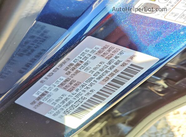 JM3KFACM3L0730749 2020 MAZDA CX-5 Blue VIN sticker view